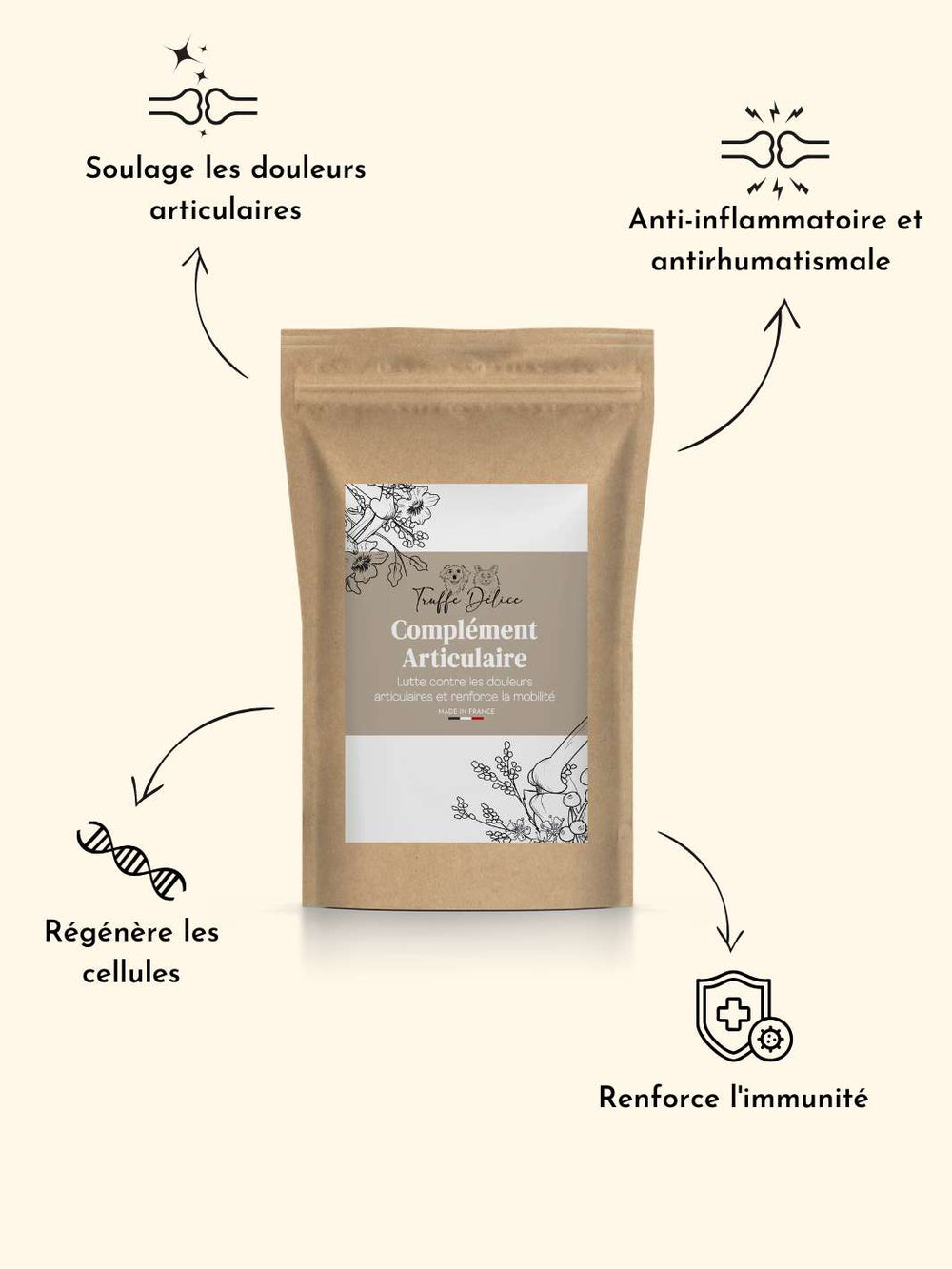 Complément alimentaire chien articulation - friandise_naturelle_pour_chien - TRUFFE DÉLICE