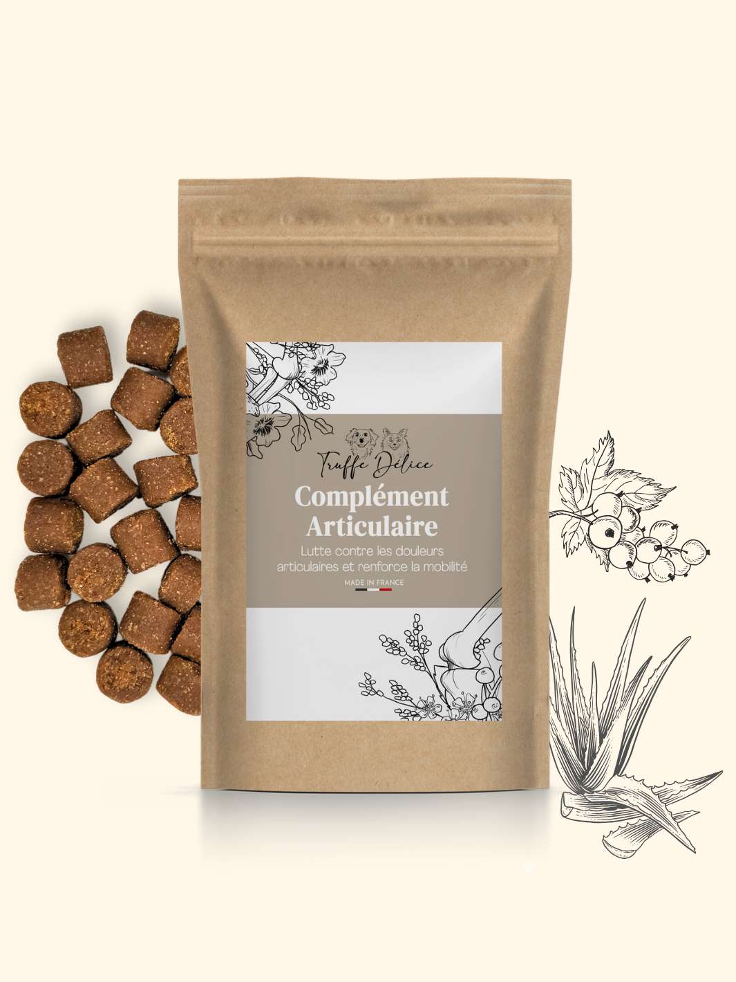 Complément alimentaire chien articulation - friandise_naturelle_pour_chien - TRUFFE DÉLICE
