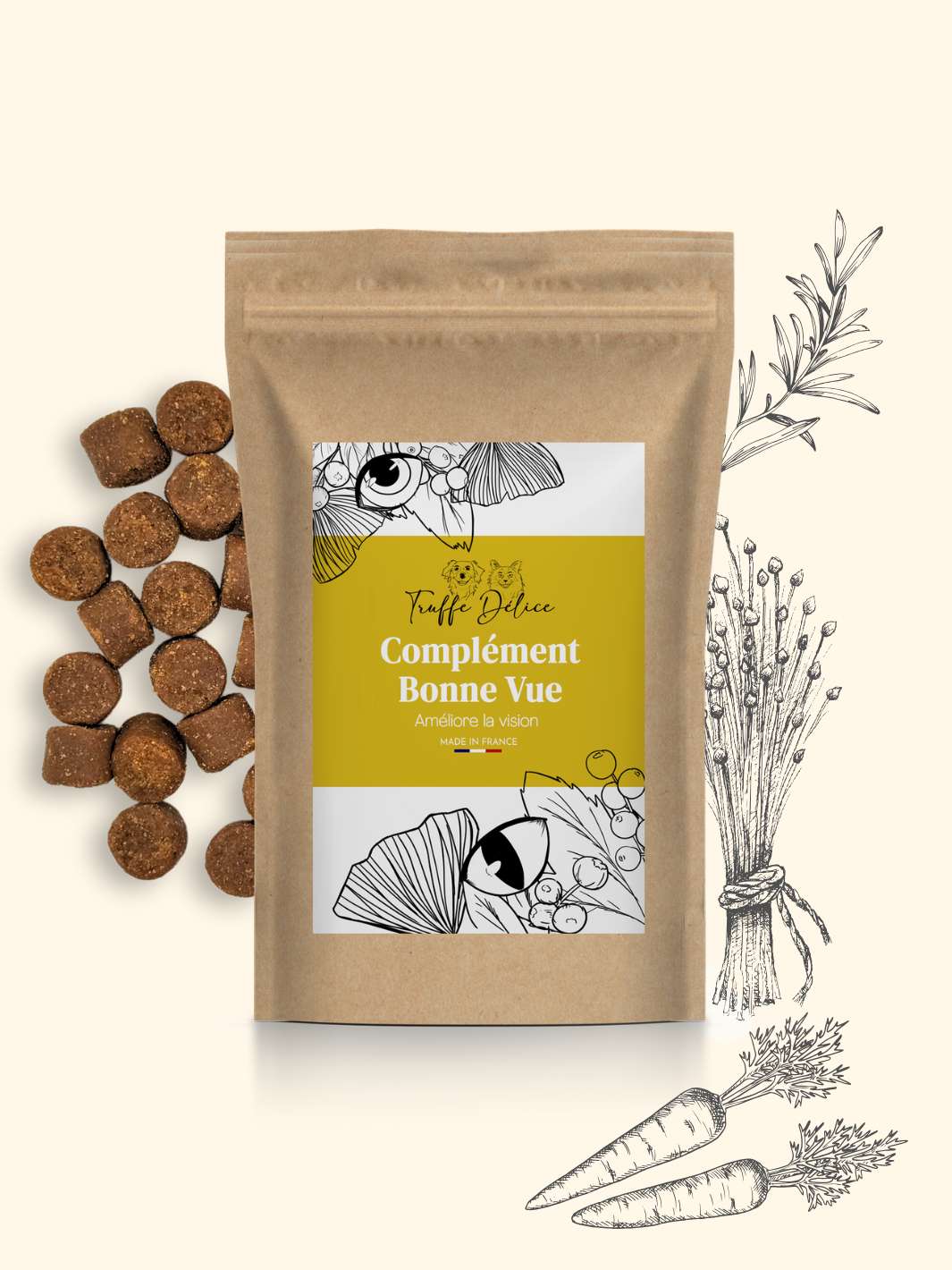 Complément bonne vue - friandise_naturelle_pour_chien - TRUFFE DÉLICE