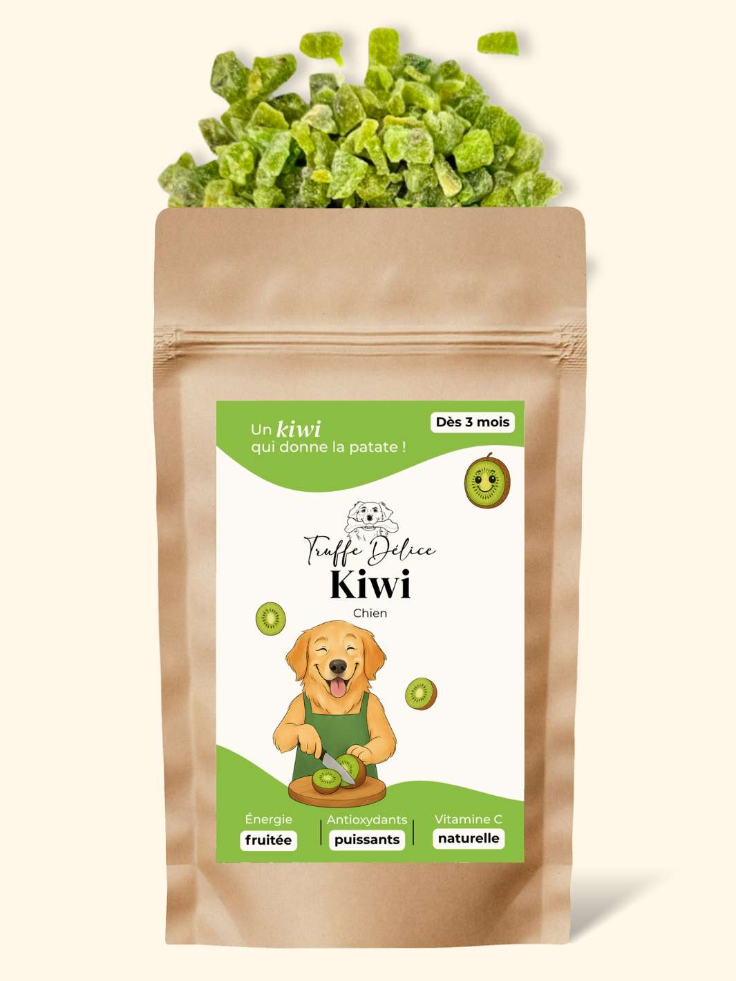 Kiwi chien - friandise_naturelle_pour_chien - TRUFFE DÉLICE