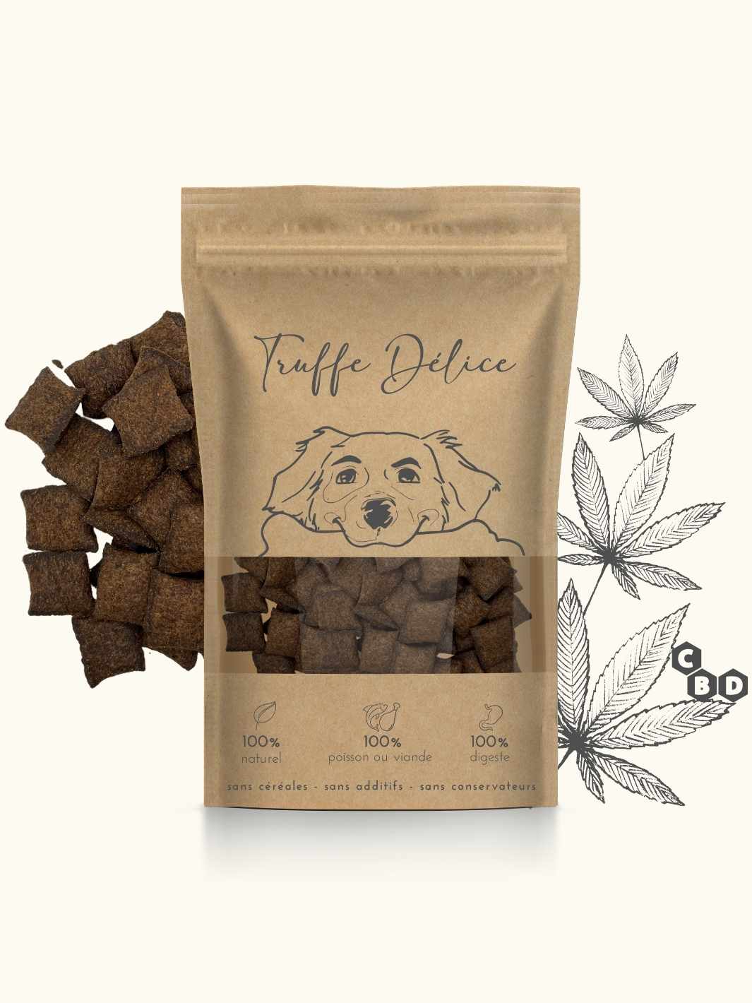 Friandises cbd chien - #friandise_naturelle_pour_chien# - Truffe delice
