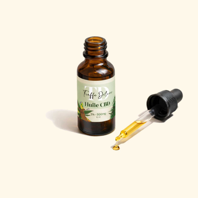 Huile CBD chien