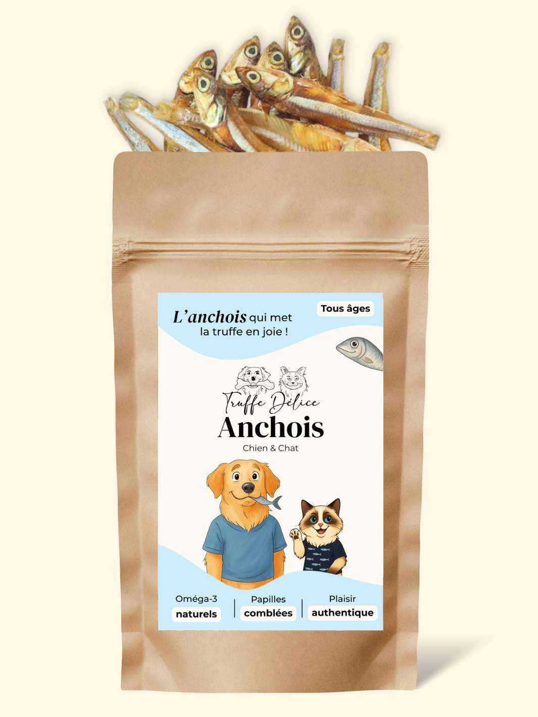 Anchois - friandise_naturelle_pour_chien - TRUFFE DÉLICE