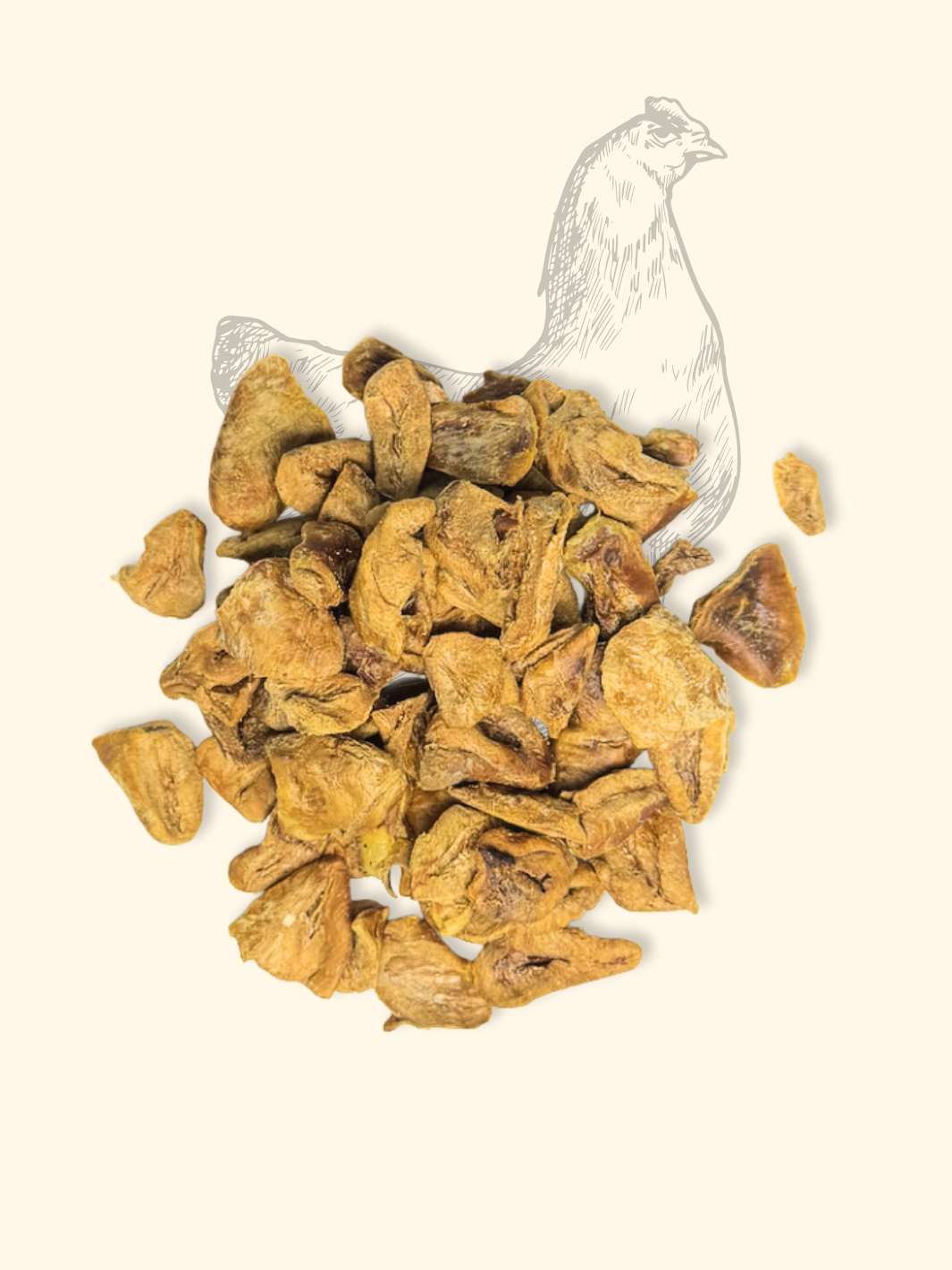 Coeur de poulet lyophilisé - friandise_naturelle_pour_chien - TRUFFE DÉLICE