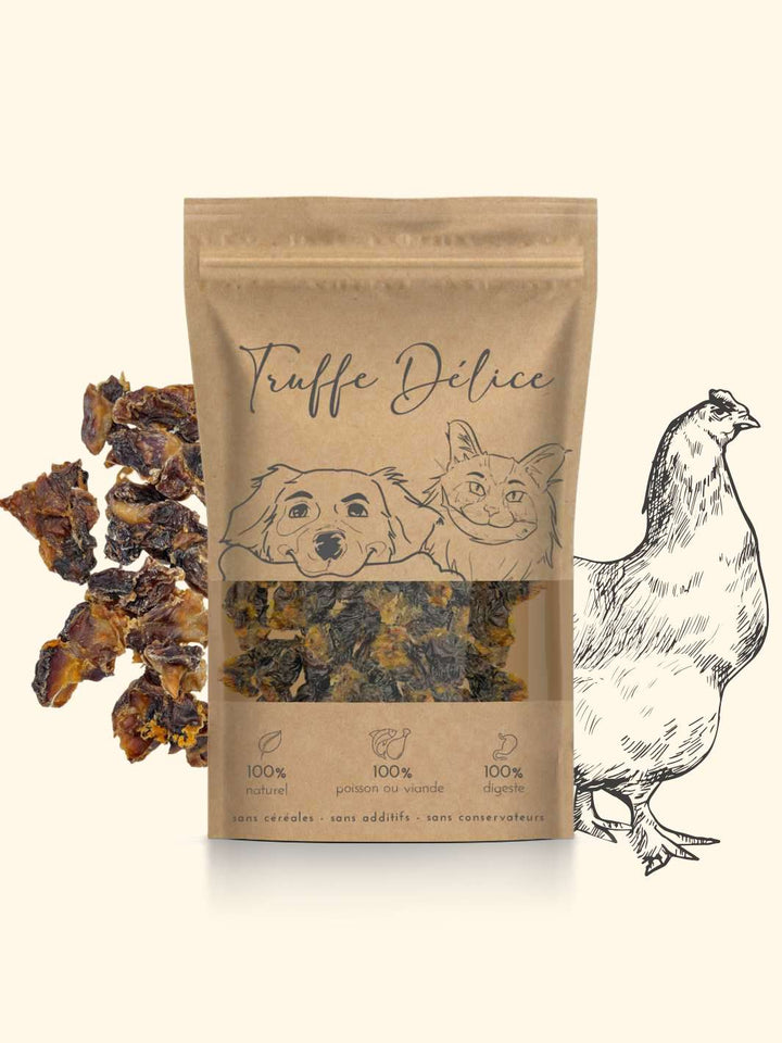 Cœurs de poulet - friandise_naturelle_pour_chien - TRUFFE DÉLICE