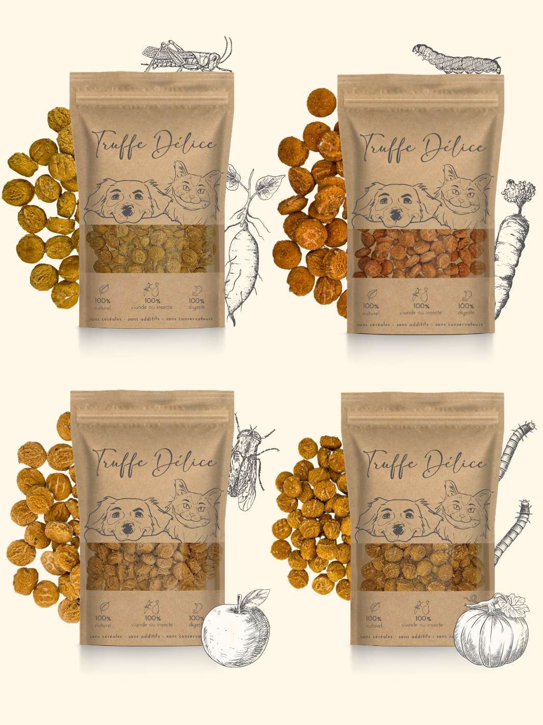 Coffret d'éducation insectes - friandise_naturelle_pour_chien - TRUFFE DÉLICE