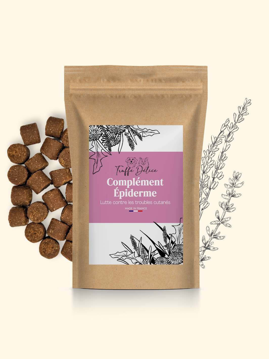 Complement alimentaire poil chien - friandise_naturelle_pour_chien - TRUFFE DÉLICE