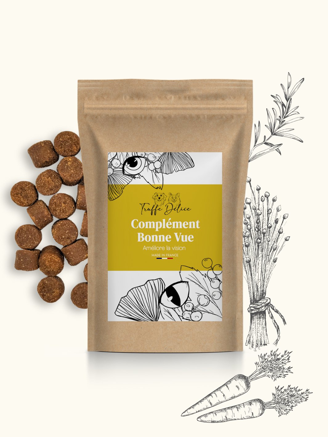 Complément bonne vue - #friandise_naturelle_pour_chien# - TRUFFE DÉLICE