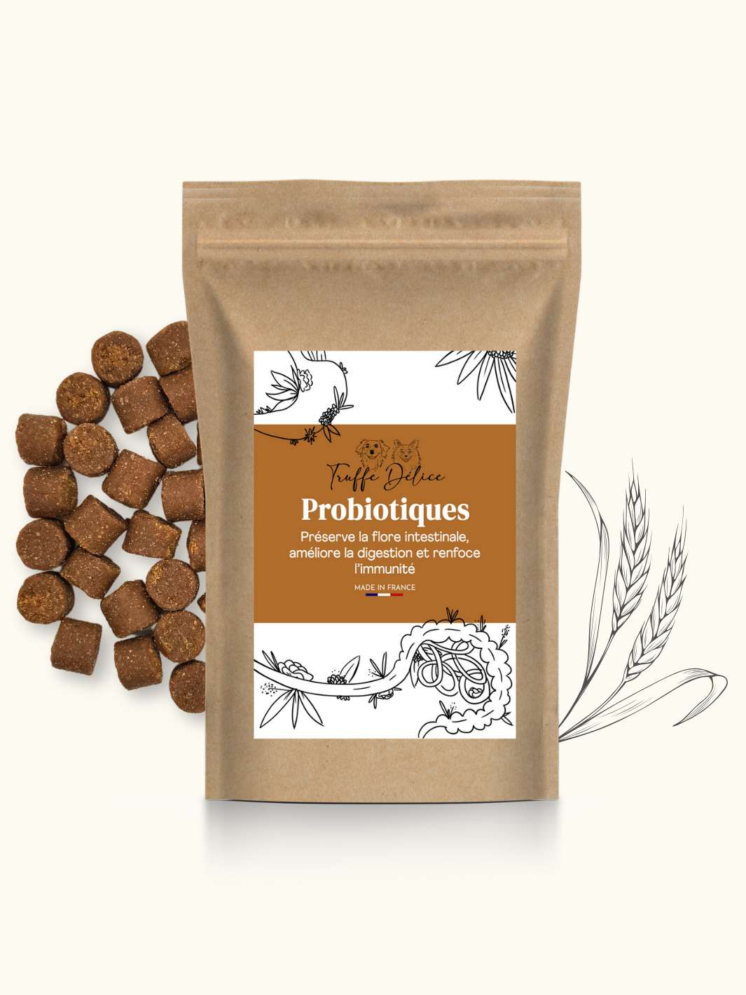 Complément probiotiques - #friandise_naturelle_pour_chien# - TRUFFE DÉLICE