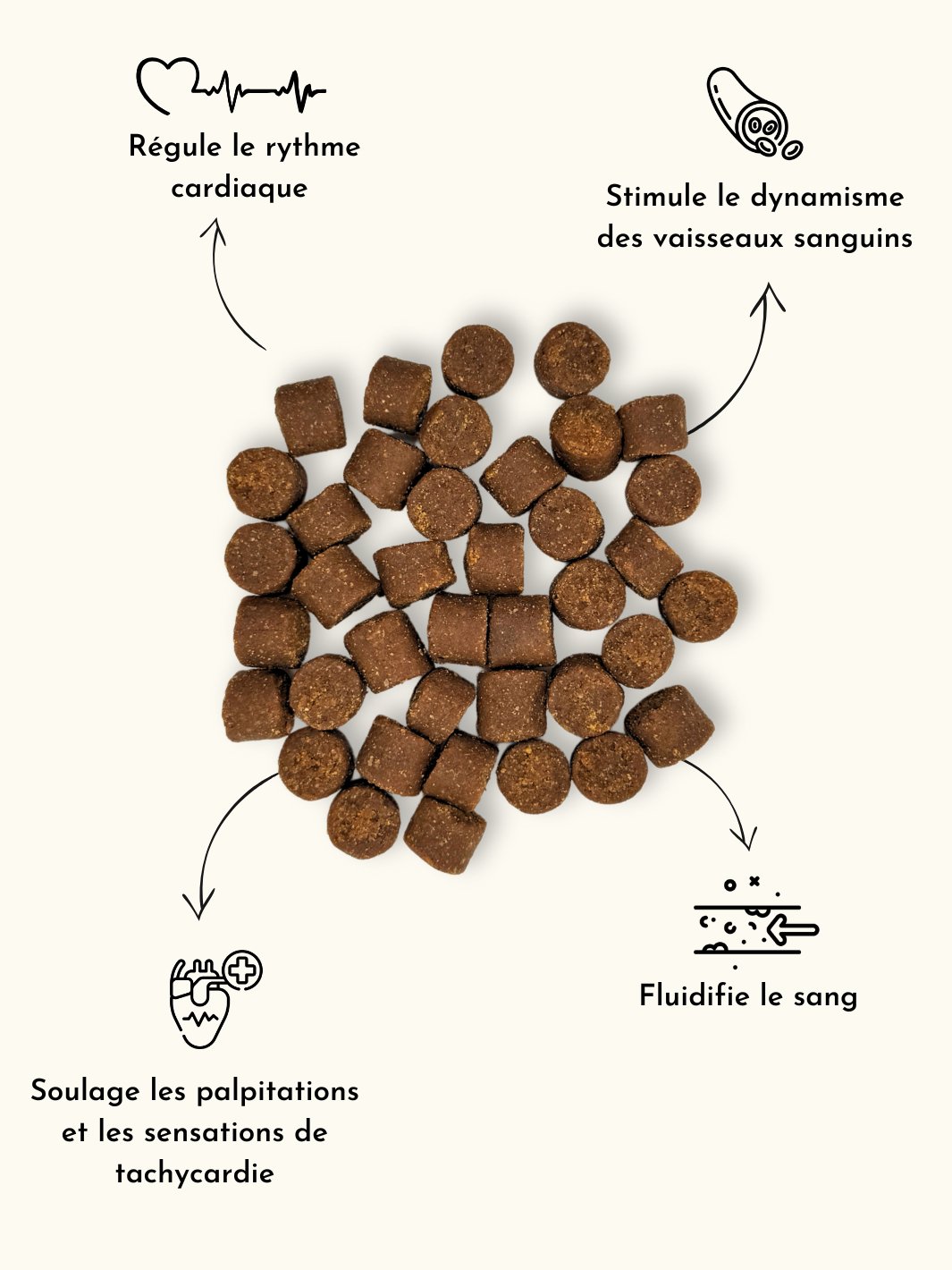 Complément santé du coeur - #friandise_naturelle_pour_chien# - TRUFFE DÉLICE