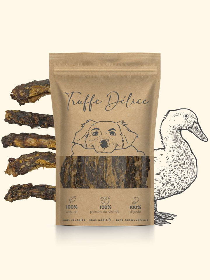 Cous de canard - friandise_naturelle_pour_chien - TRUFFE DÉLICE
