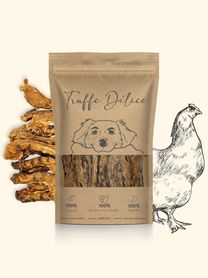 Cous de poulet - friandise_naturelle_pour_chien - TRUFFE DÉLICE