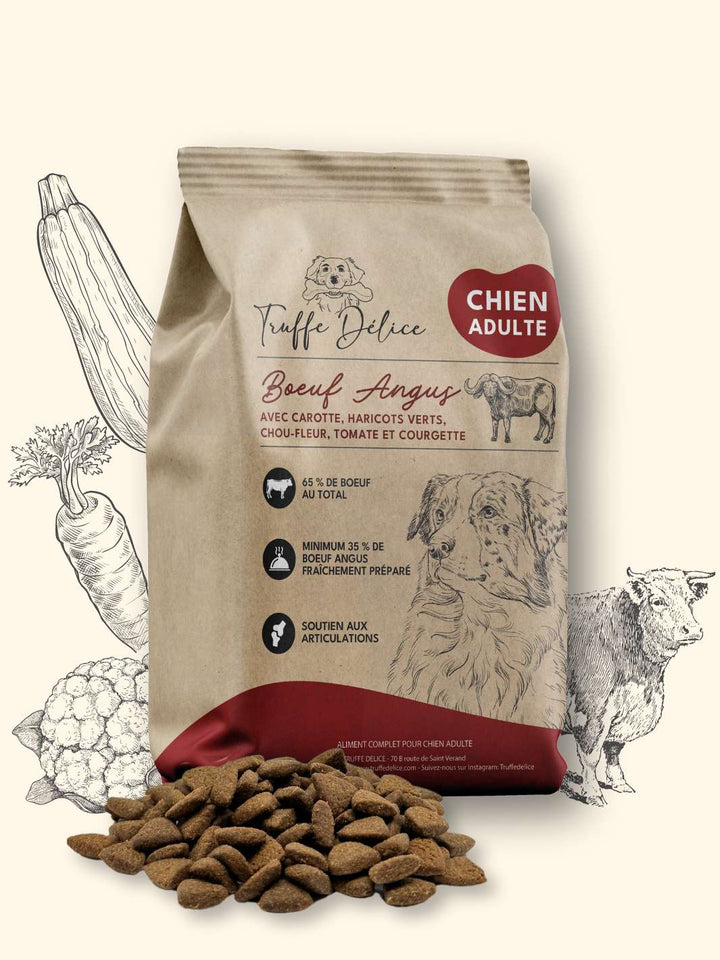 Croquettes chien adulte - Bœuf Angus - friandise_naturelle_pour_chien - TRUFFE DÉLICE