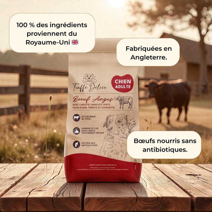 Croquettes chien adulte - Bœuf Angus - friandise_naturelle_pour_chien - TRUFFE DÉLICE