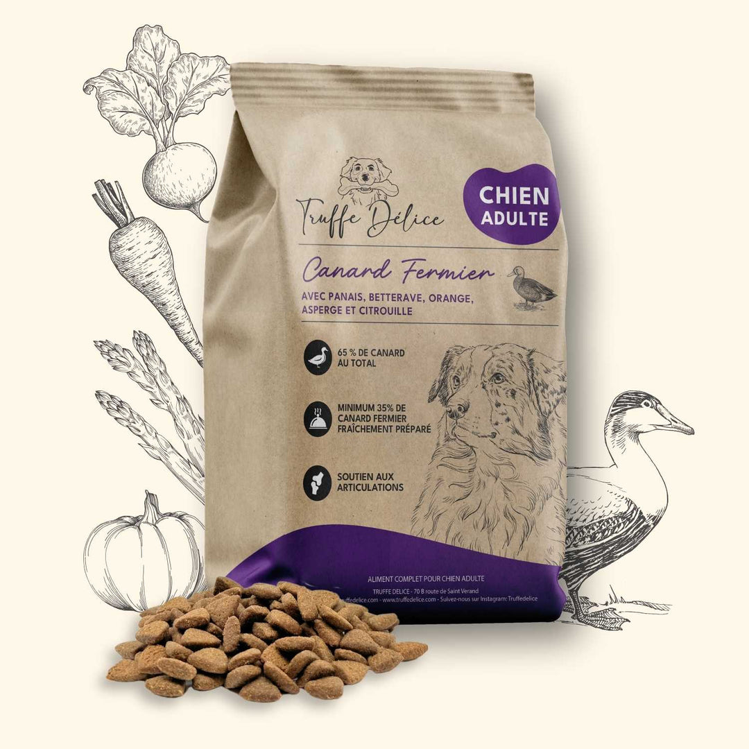 Croquettes chien adulte - Canard Fermier - friandise_naturelle_pour_chien - TRUFFE DÉLICE