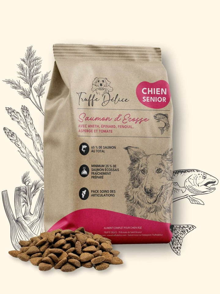 Croquettes chien senior - Saumon d'Écosse - friandise_naturelle_pour_chien - TRUFFE DÉLICE