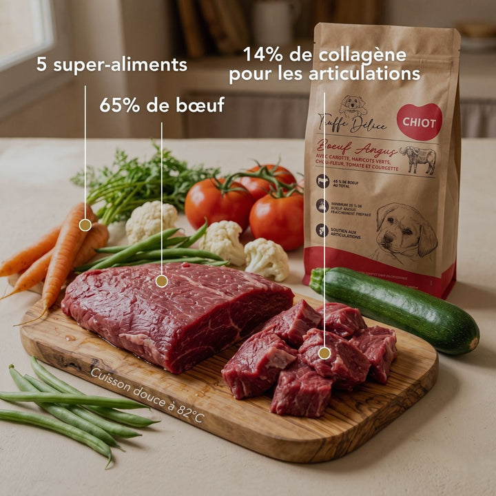 Croquettes chiot - Bœuf Angus - friandise_naturelle_pour_chien - TRUFFE DÉLICE