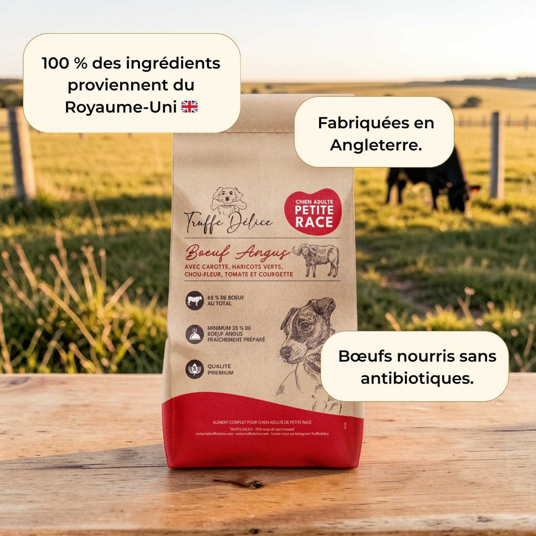 Croquettes petit chien adulte - Bœuf Angus - friandise_naturelle_pour_chien - TRUFFE DÉLICE