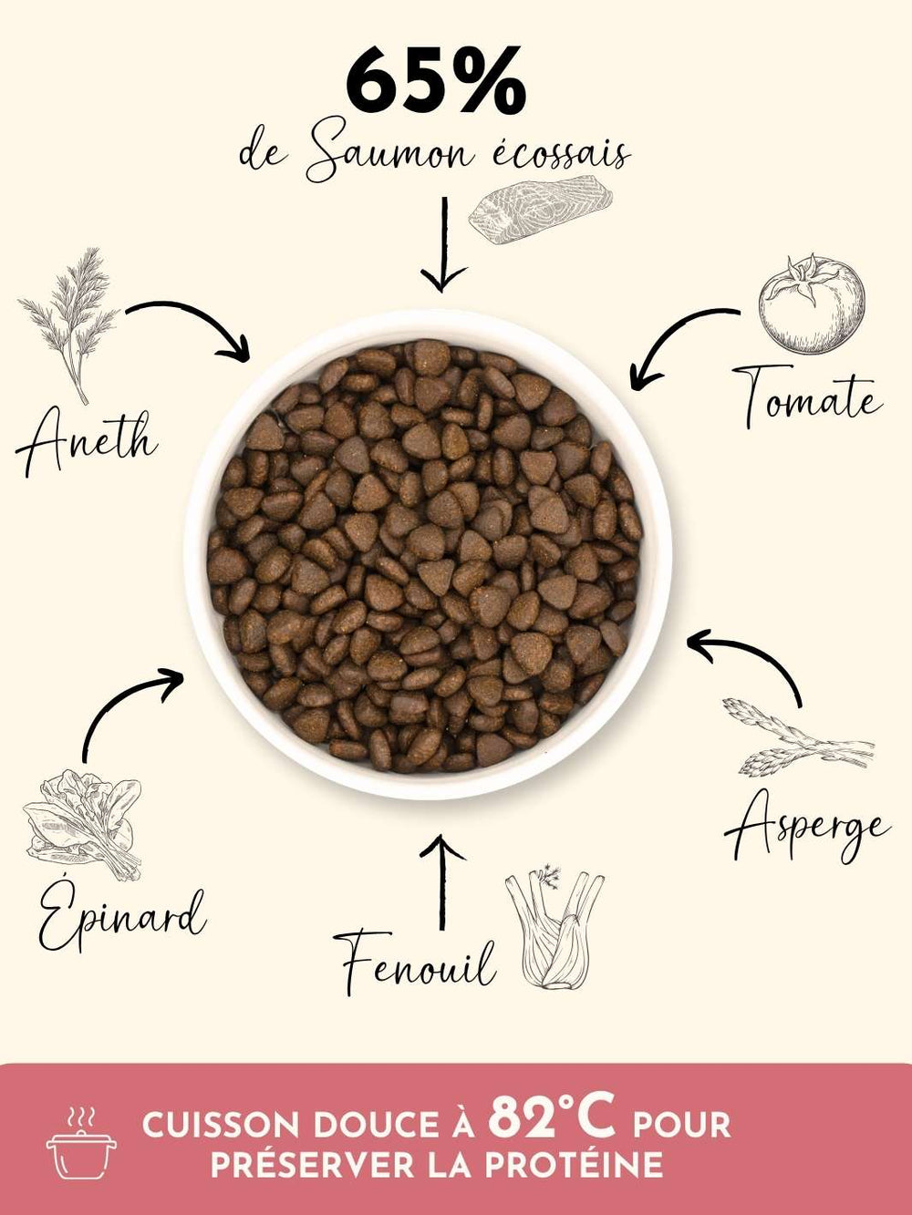 Croquettes petit chien adulte - Saumon d'Écosse - friandise_naturelle_pour_chien - TRUFFE DÉLICE