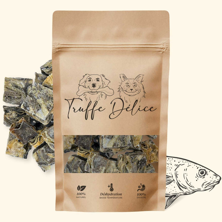 Cubes de morue - friandise_naturelle_pour_chien - TRUFFE DÉLICE