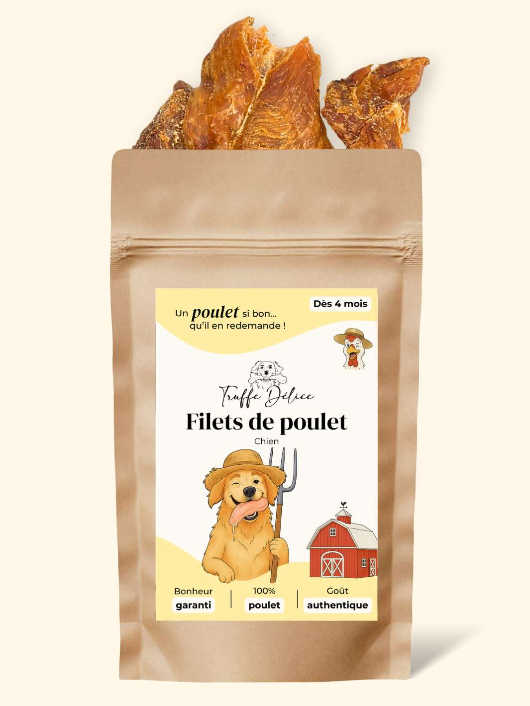 Filets de poulet - friandise_naturelle_pour_chien - TRUFFE DÉLICE