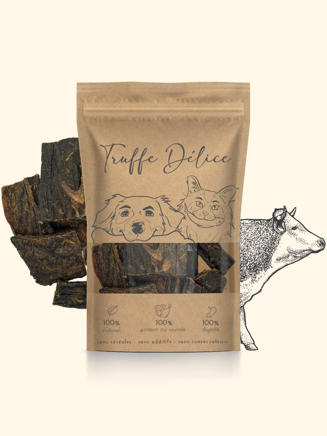 Foies de bœuf - friandise_naturelle_pour_chien - TRUFFE DÉLICE