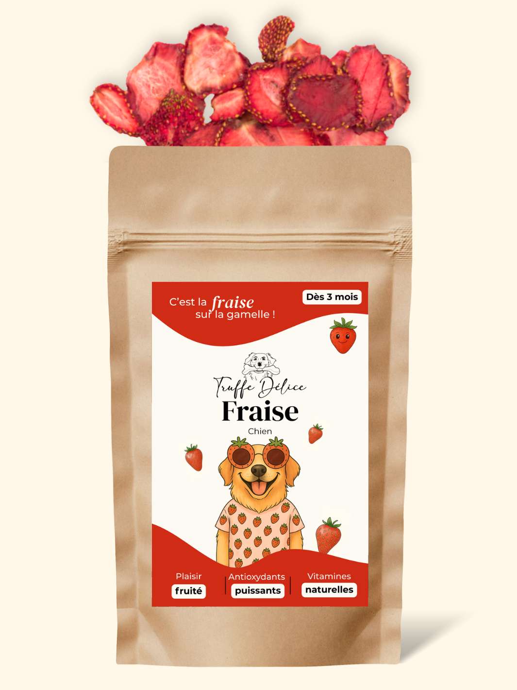 Fraise chien – friandise naturelle riche en vitamines