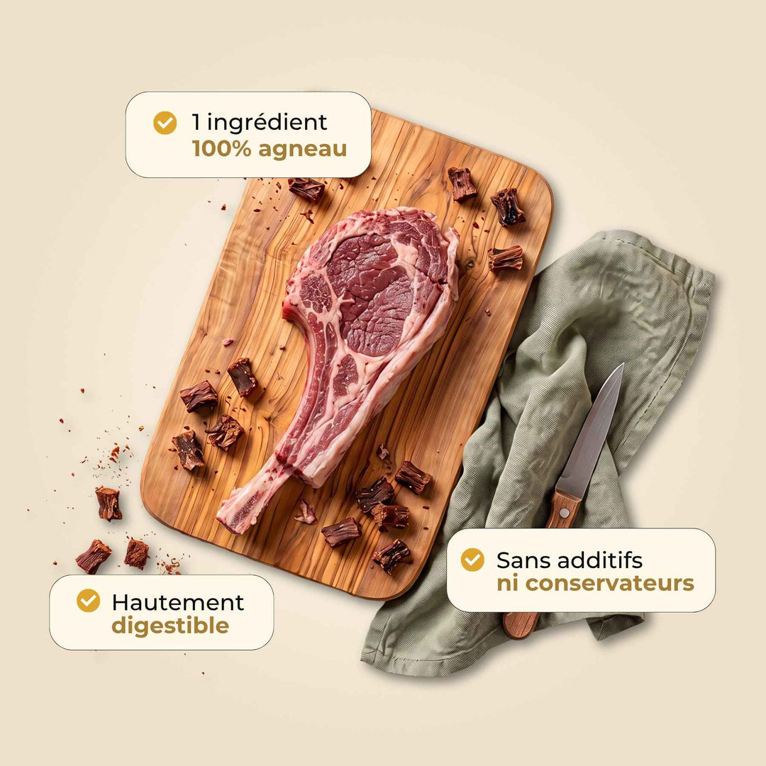 Friandises agneau - friandise_naturelle_pour_chien - TRUFFE DÉLICE