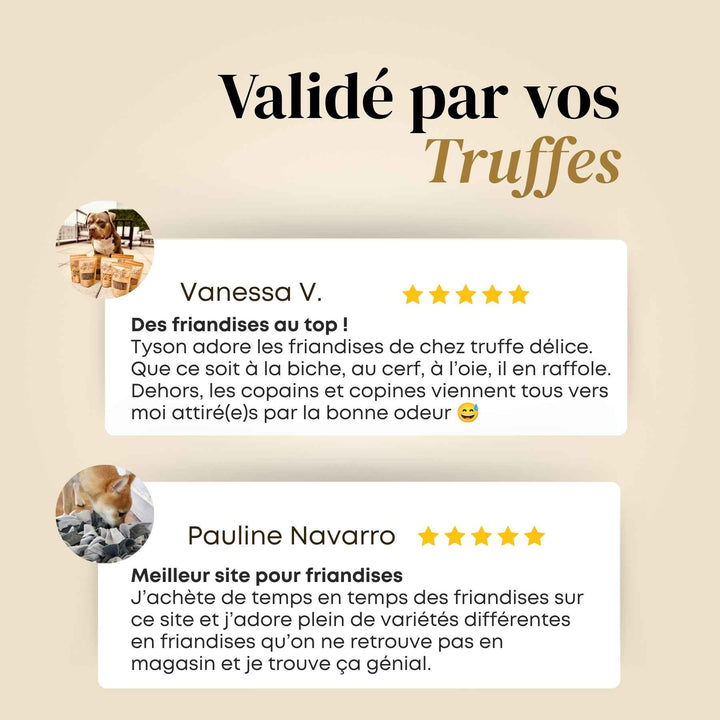 Friandises biche - friandise_naturelle_pour_chien - TRUFFE DÉLICE