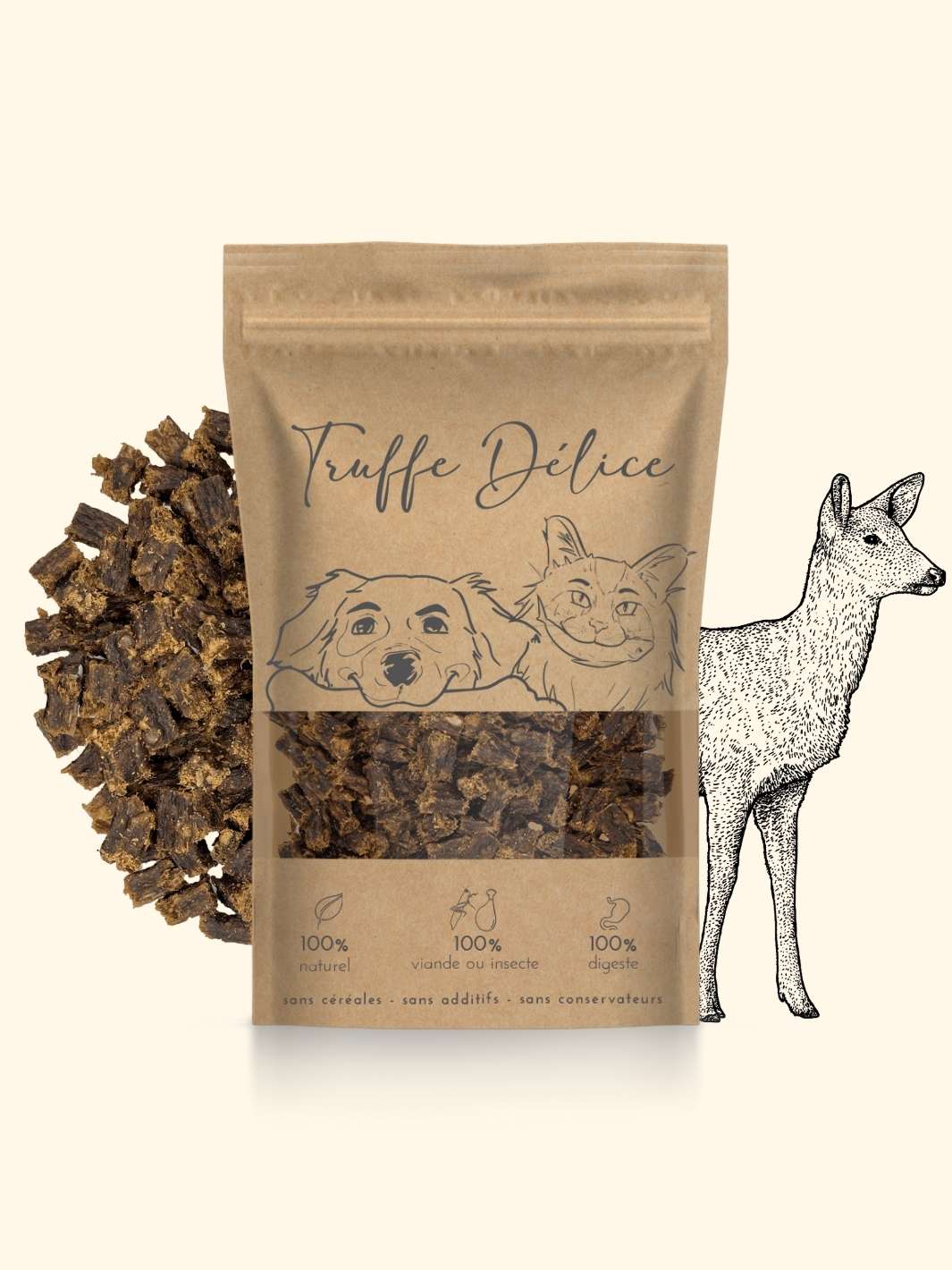 Friandises biche - friandise_naturelle_pour_chien - TRUFFE DÉLICE