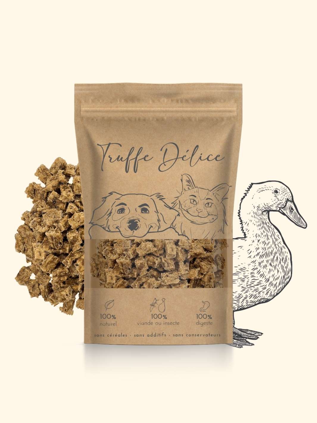 Friandises canard - friandise_naturelle_pour_chien - TRUFFE DÉLICE