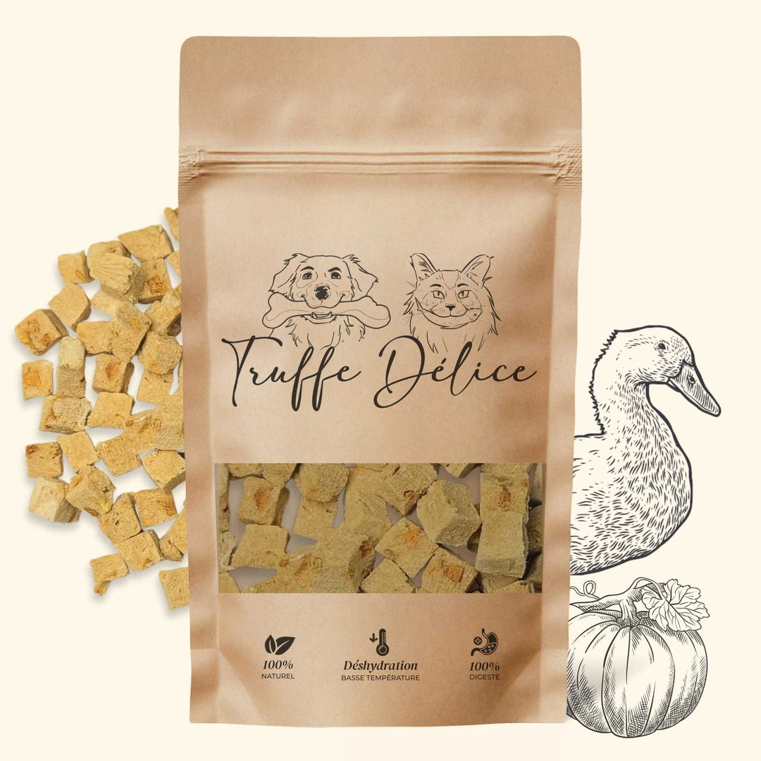 Friandises canard et potiron - friandise_naturelle_pour_chien - TRUFFE DÉLICE