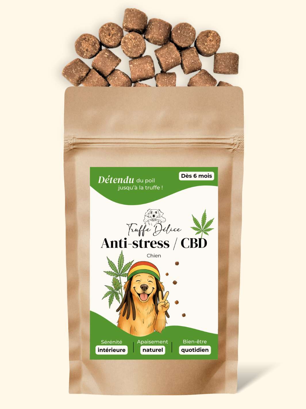 Friandises cbd chien - friandise_naturelle_pour_chien - TRUFFE DÉLICE