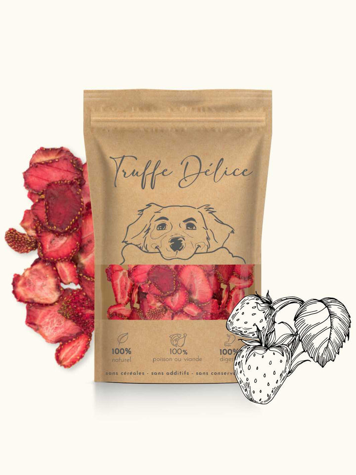 Friandises de fraise - #friandise_naturelle_pour_chien# - Truffe delice