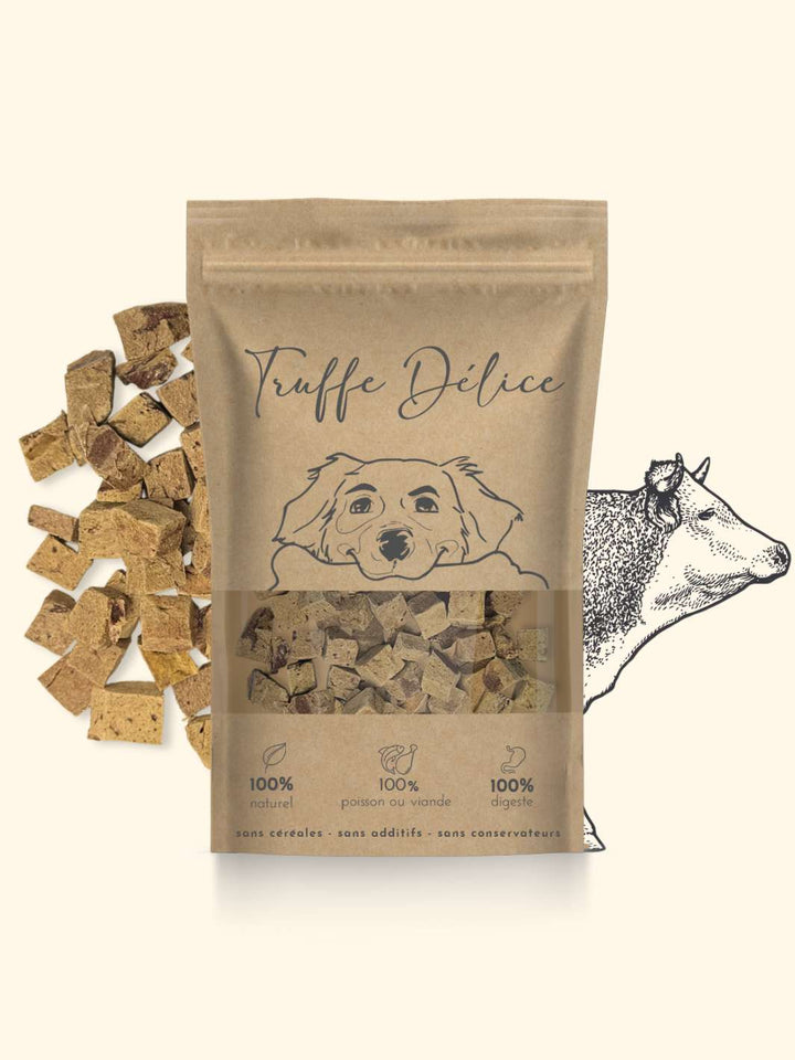 Friandises foie de boeuf - friandise_naturelle_pour_chien - TRUFFE DÉLICE
