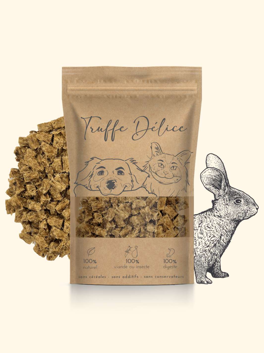 Friandises lapin - friandise_naturelle_pour_chien - TRUFFE DÉLICE