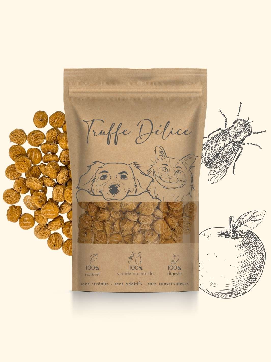 Friandises mouche - friandise_naturelle_pour_chien - TRUFFE DÉLICE