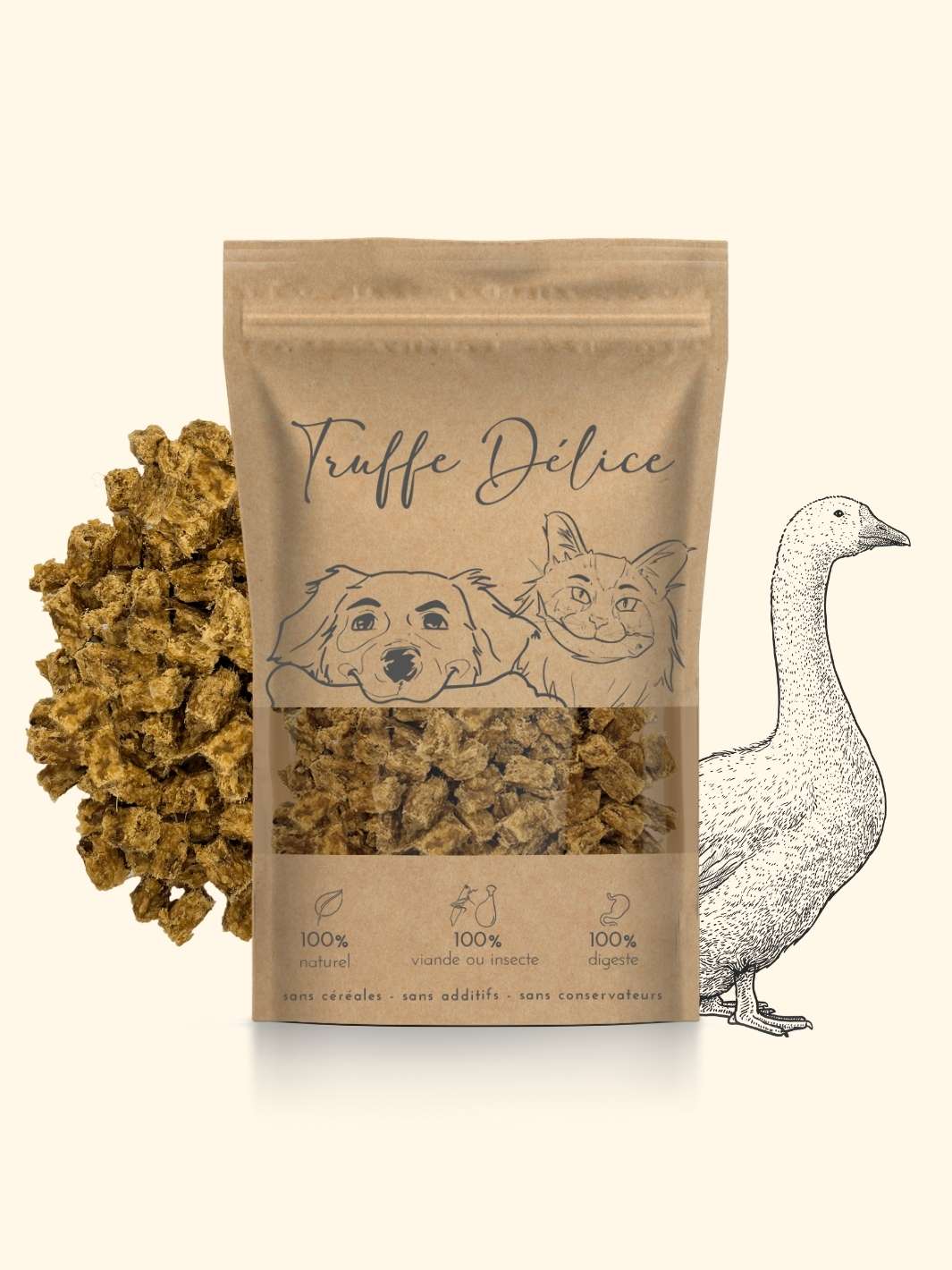 Friandises oie - friandise_naturelle_pour_chien - TRUFFE DÉLICE