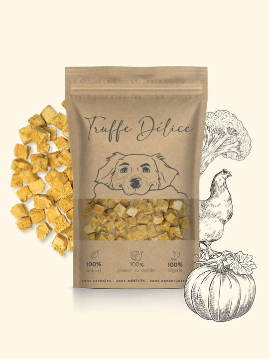 Friandises poulet brocoli & potiron