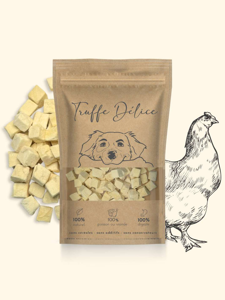 Friandises poulet lyophilisés - friandise_naturelle_pour_chien - TRUFFE DÉLICE