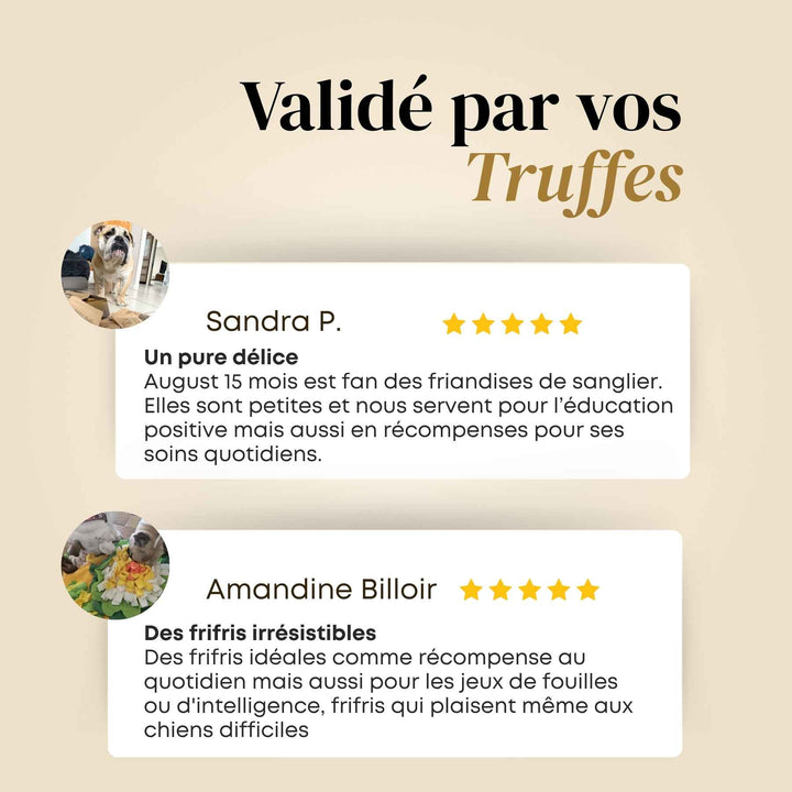 Friandises sanglier - friandise_naturelle_pour_chien - TRUFFE DÉLICE