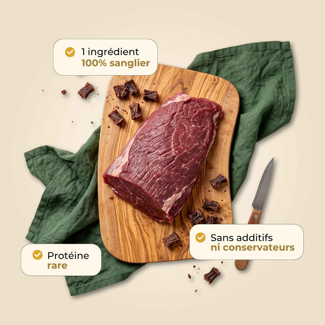 Friandises sanglier - friandise_naturelle_pour_chien - TRUFFE DÉLICE