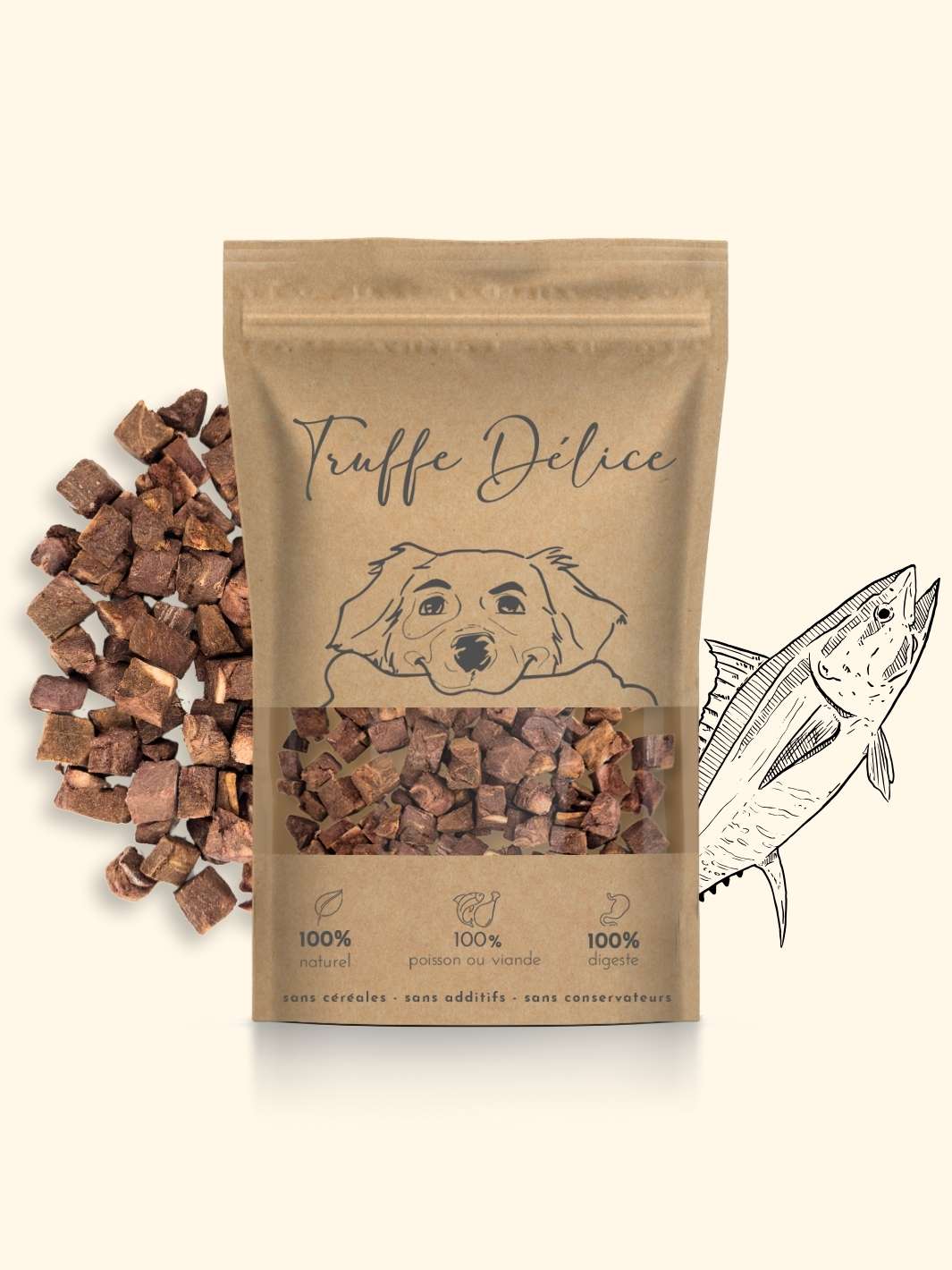 Friandises thon - friandise_naturelle_pour_chien - TRUFFE DÉLICE