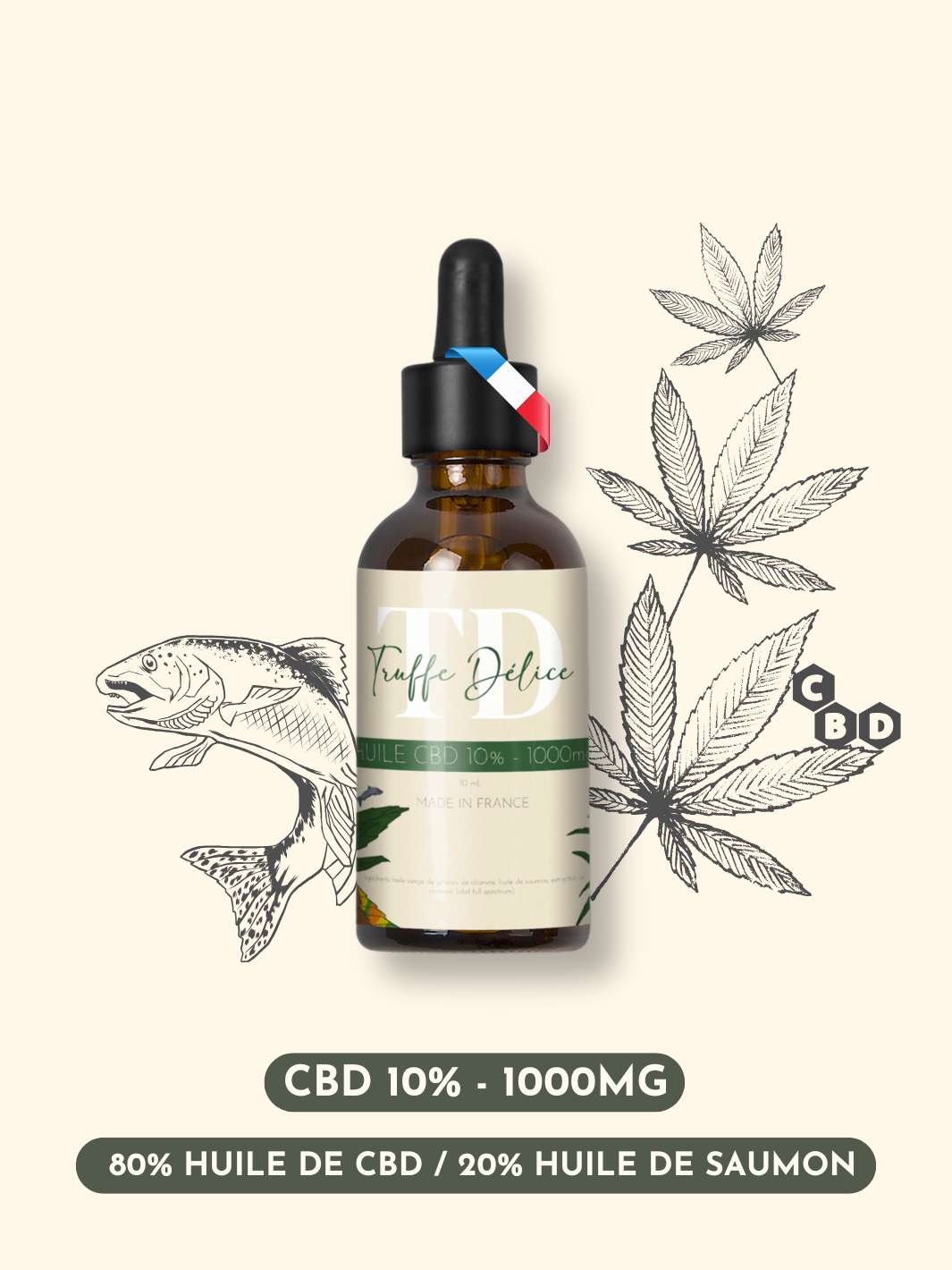 Huile CBD chien - friandise_naturelle_pour_chien - TRUFFE DÉLICE