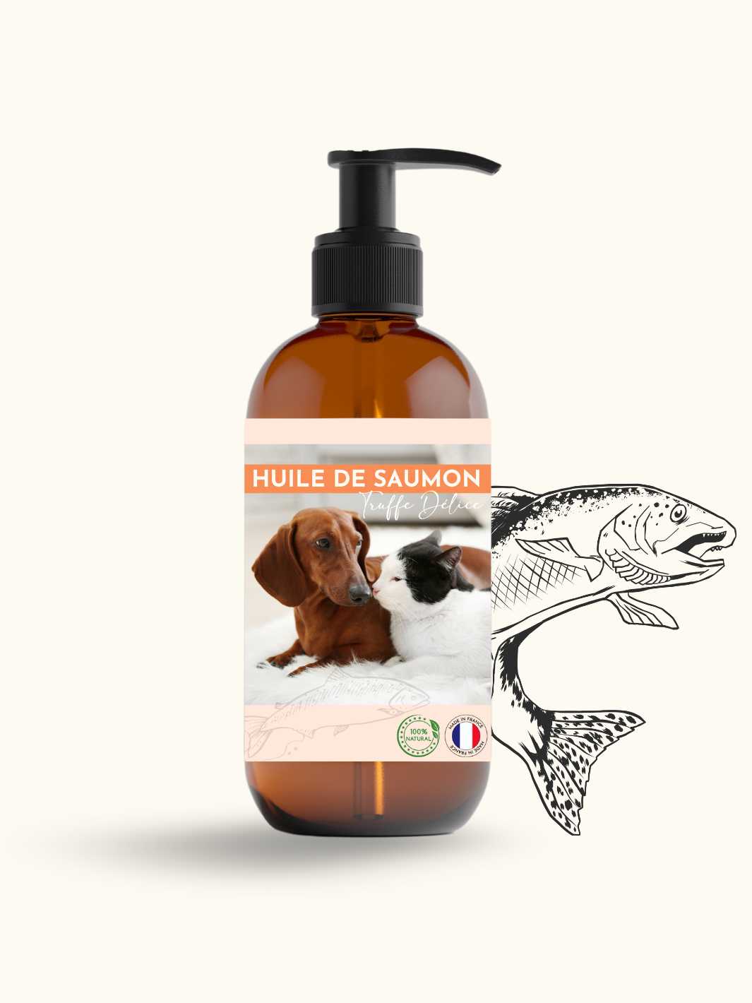 Huile de saumon - #friandise_naturelle_pour_chien# - Truffe delice
