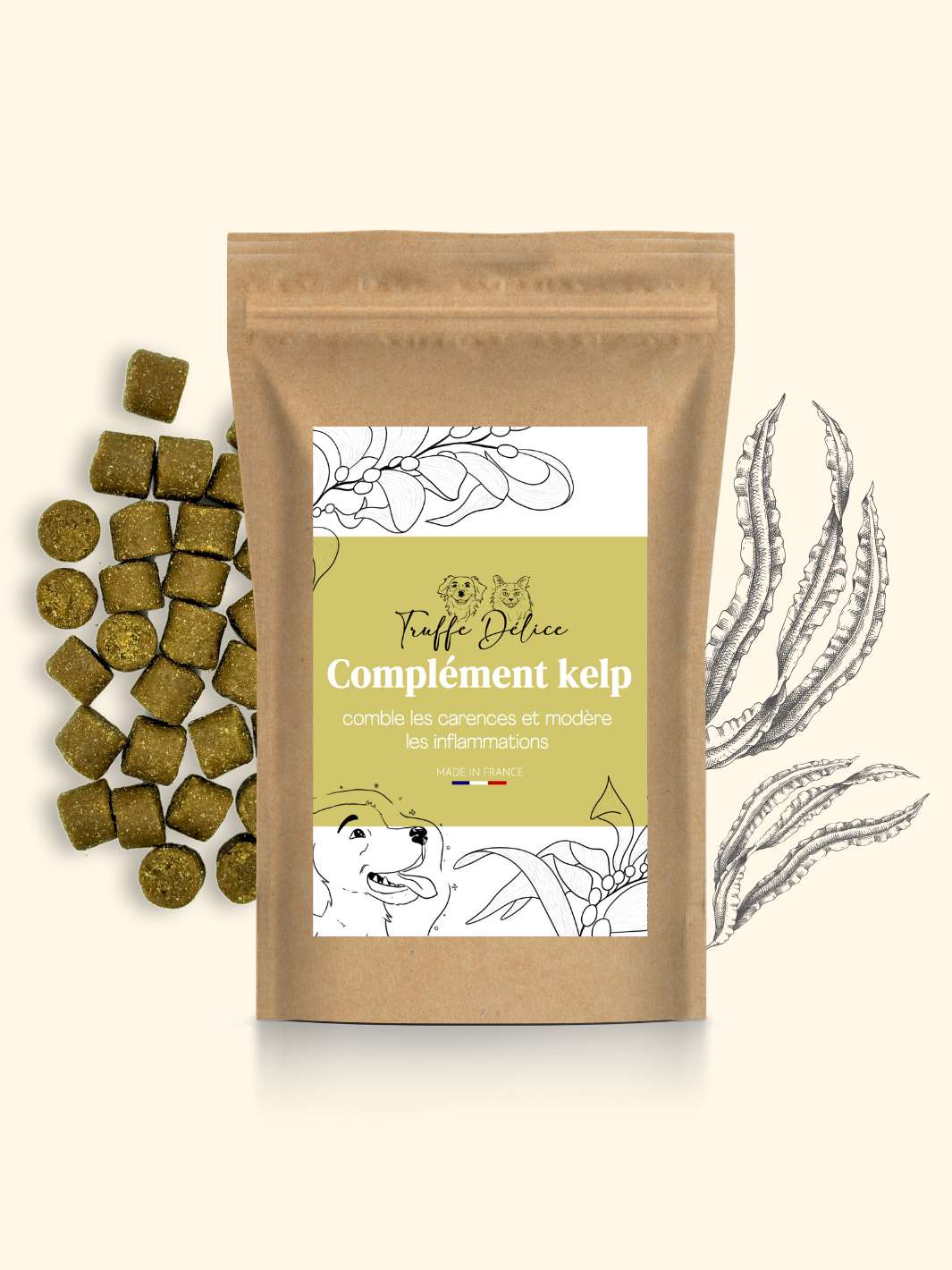 Kelp chien - friandise_naturelle_pour_chien - TRUFFE DÉLICE
