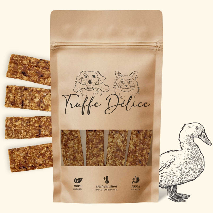 Lamelles canard - friandise_naturelle_pour_chien - TRUFFE DÉLICE