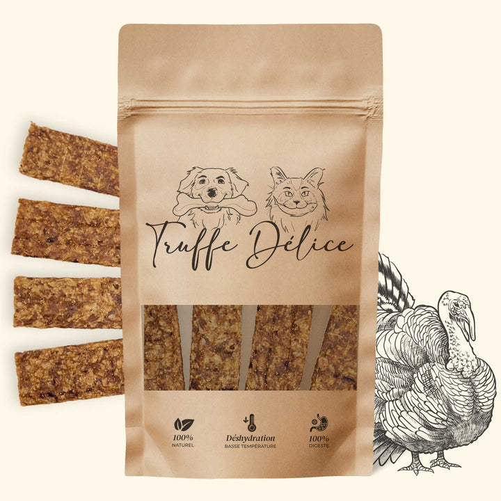 Lamelles dinde - friandise_naturelle_pour_chien - TRUFFE DÉLICE