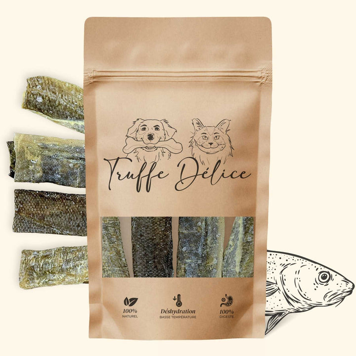 Lamelles morue - friandise_naturelle_pour_chien - TRUFFE DÉLICE