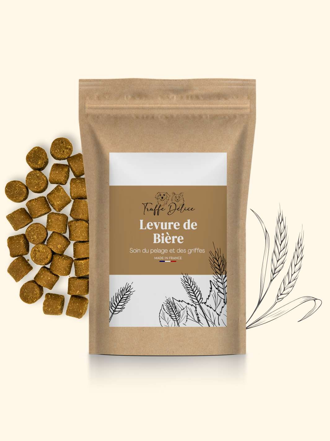 Levure de bière chien - friandise_naturelle_pour_chien - TRUFFE DÉLICE